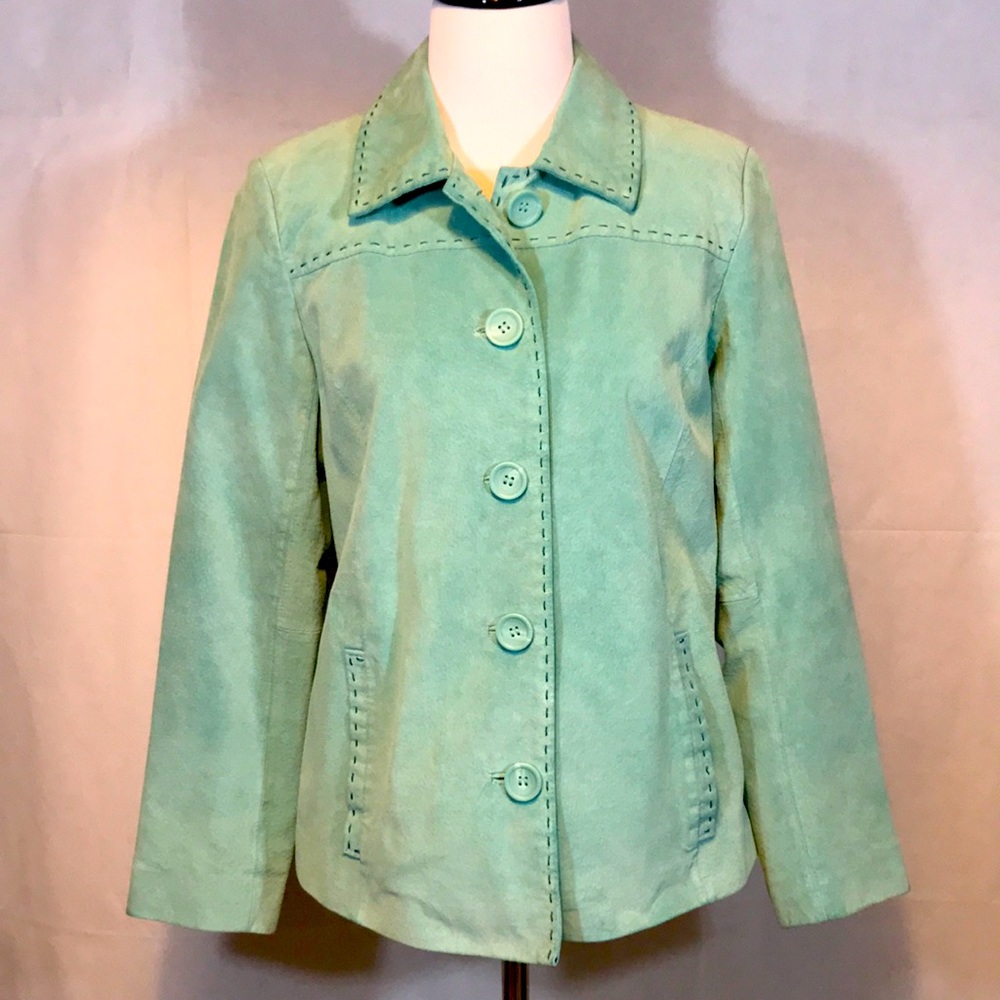 Monterey Bay Leather jacket Teal/Aqua/Turquoise